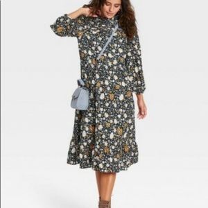 Universal Thread Navy Floral Dress